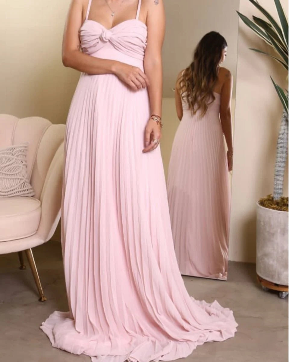 Robe de soirée longue en satin, simple, décolleté en cœur, sans manches, coupe trapèze
